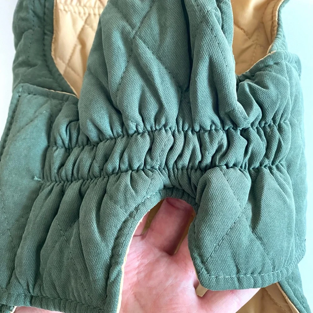Think! Reversible Dog Winter Coat - Green